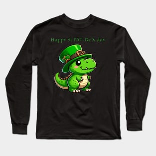 Saint Pat-rex day Long Sleeve T-Shirt